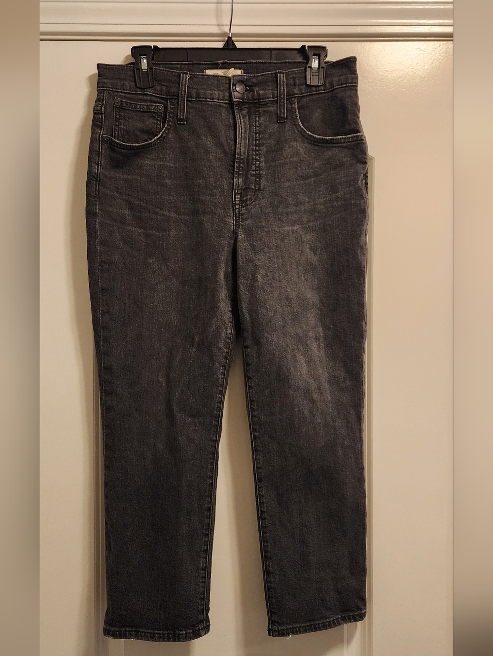 Madewell  High-Rise Vintage Crop  Jeans black/grey Sz 29P Streetwear